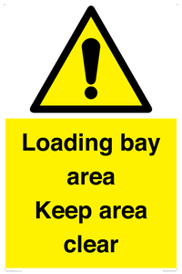 Loading bay area Keep area clear